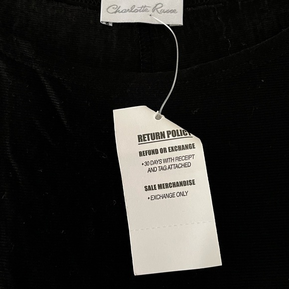 Charlotte Russe Dolman Black Long Sleeve Mini Dress - Picture 4 of 5